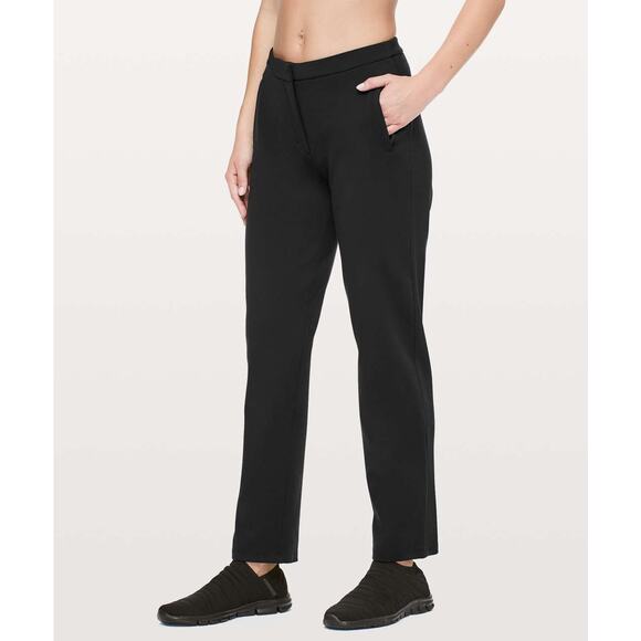 Lululemon On The Move Straight Leg Pants Black Size 2 - Picture 1 of 9